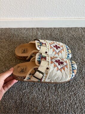Indie Embroidered Slip-On Clogs
